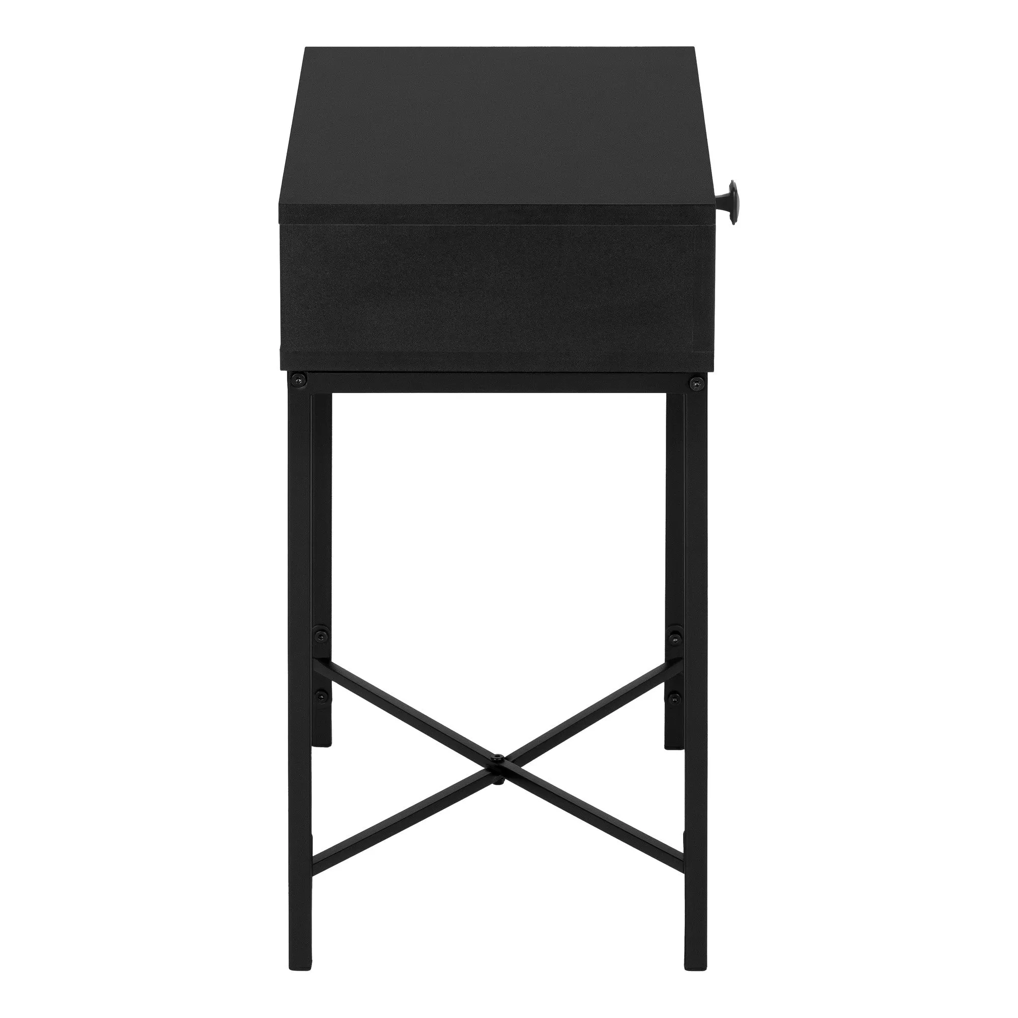 23" Black End Table With Drawer By Homeroots