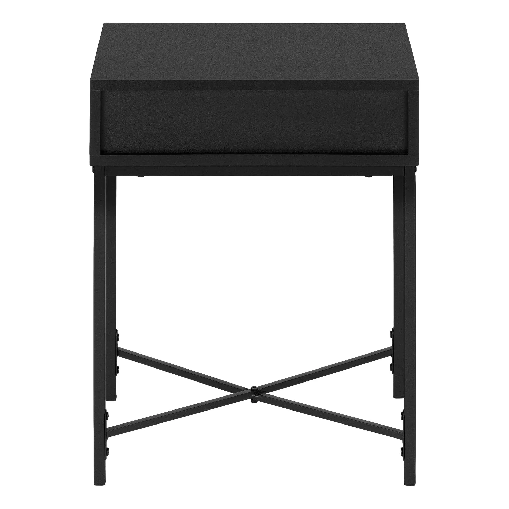 23" Black End Table With Drawer By Homeroots