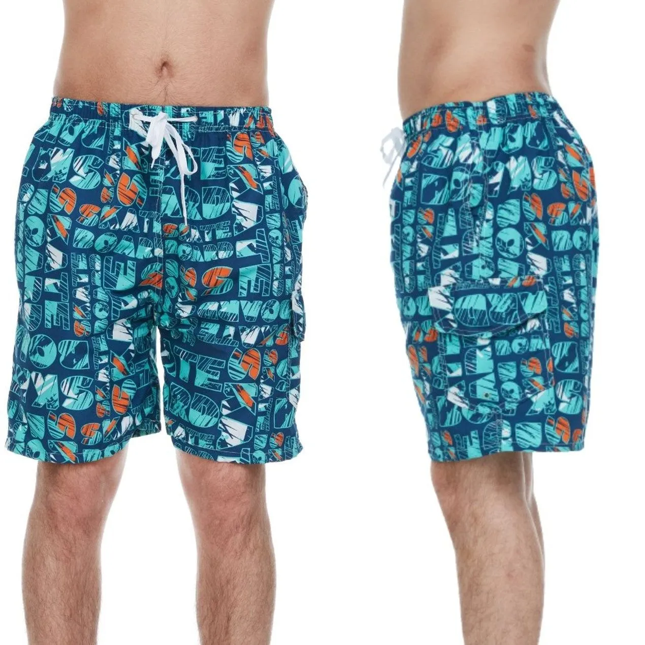 3-Pack: Men's Quick-Dry Swim Shorts