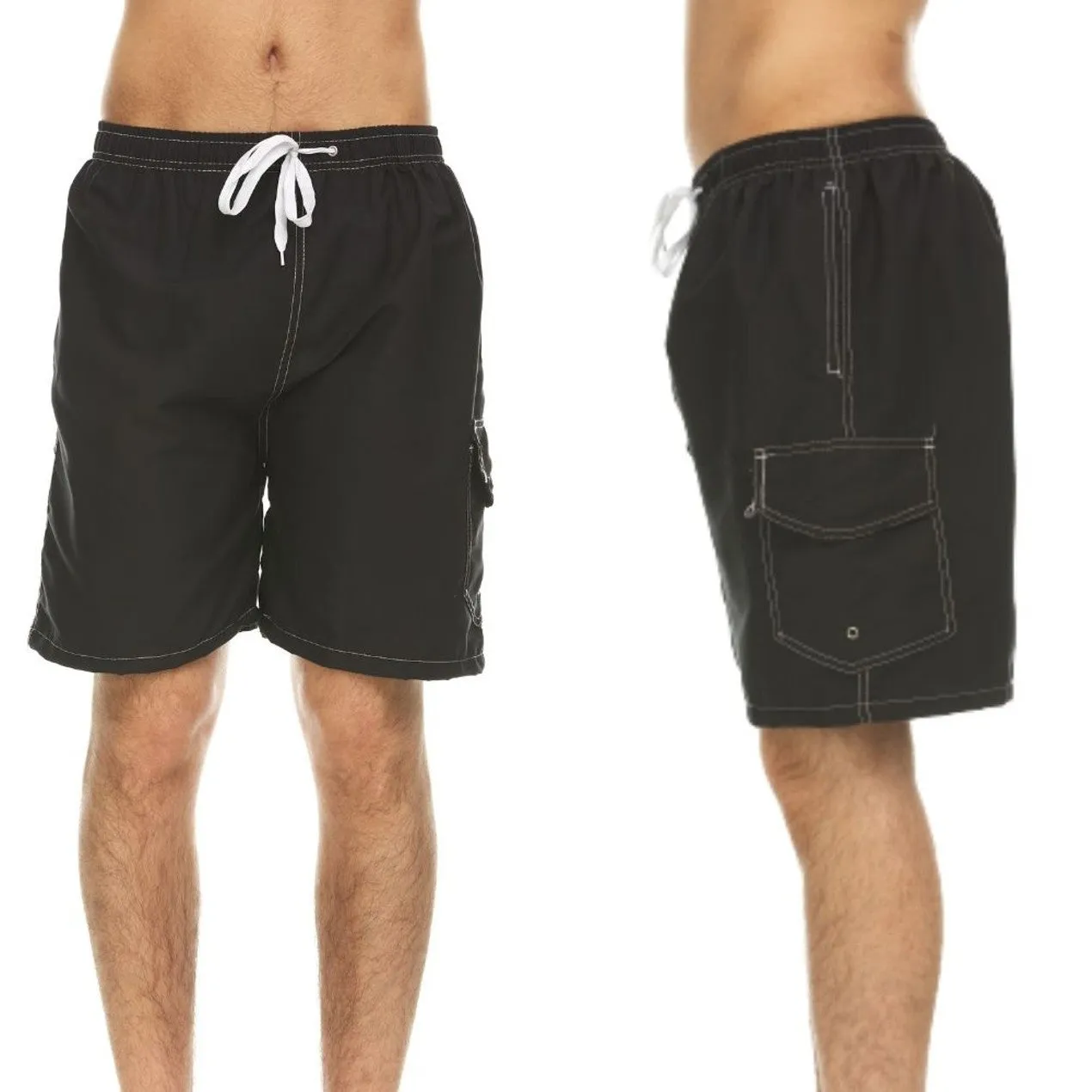 3-Pack: Men's Quick-Dry Swim Shorts