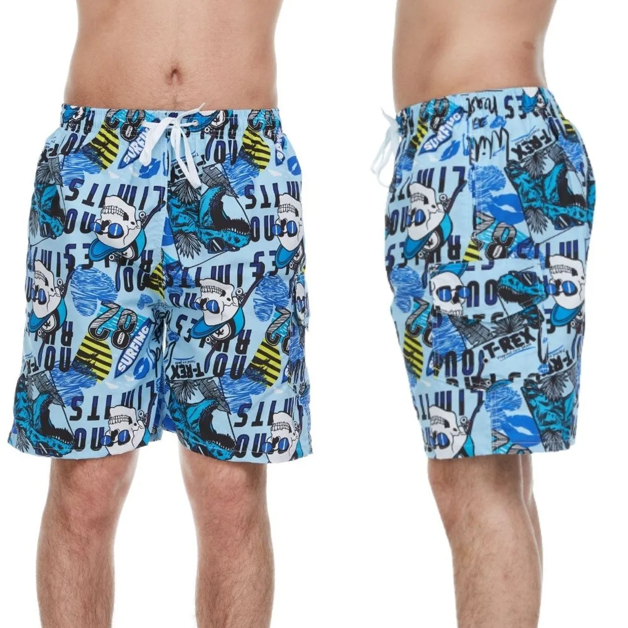 3-Pack: Men's Quick-Dry Swim Shorts