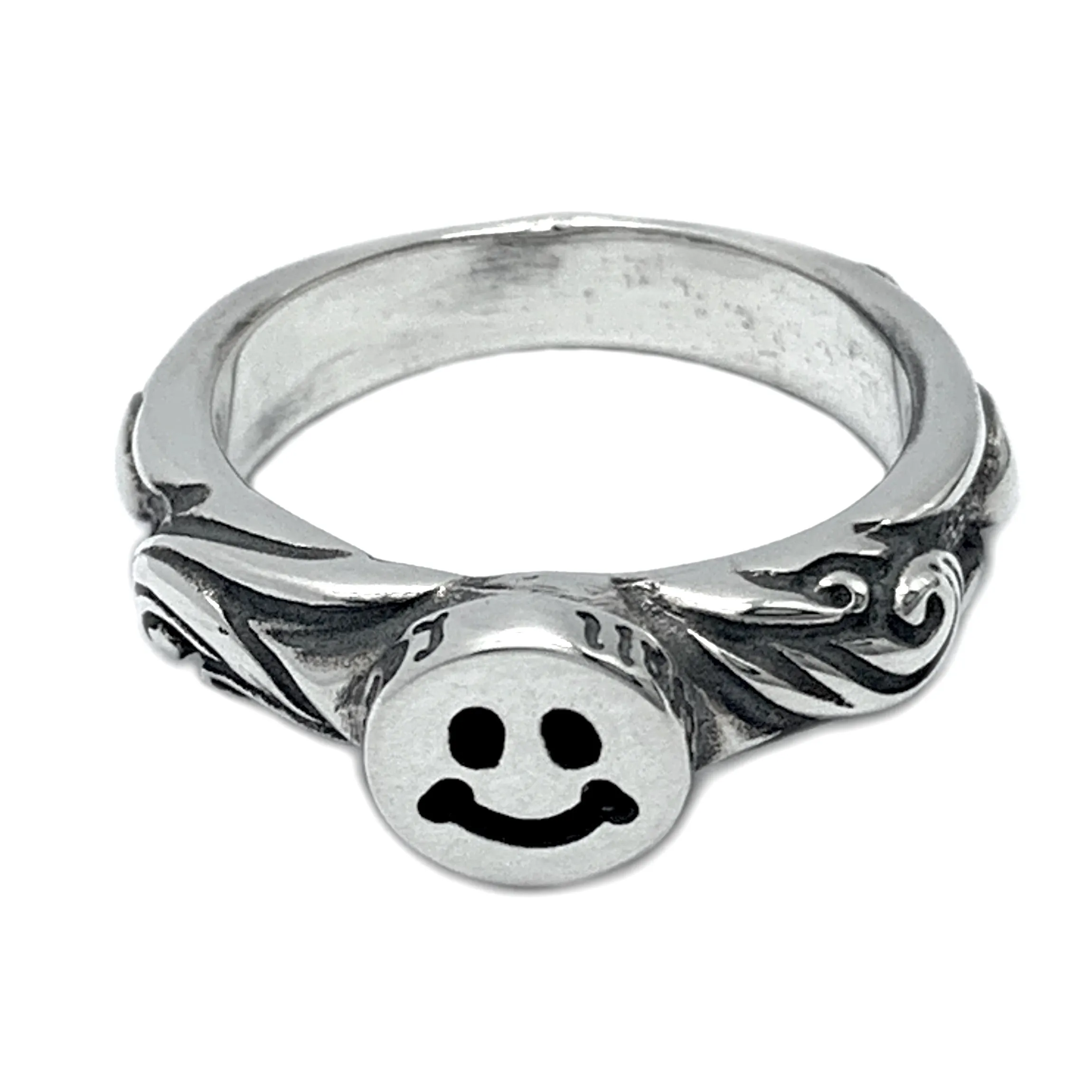 4mm Special Edition Band with Tiny Happy Face