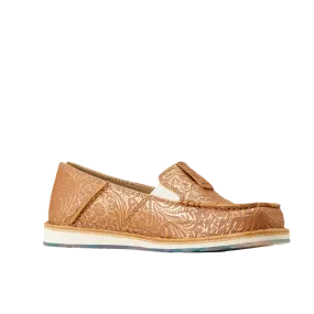 Ariat Ladies Cruiser Floral Embossed Bronze Slip On Shoe 10046920