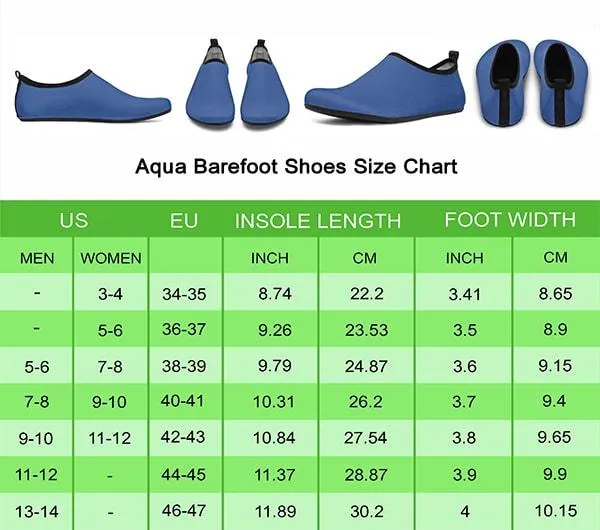 Artistic Autism Awareness Aqua Barefoot Shoes