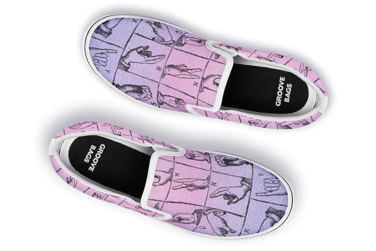 ASL Watercolor Slip-On Shoes