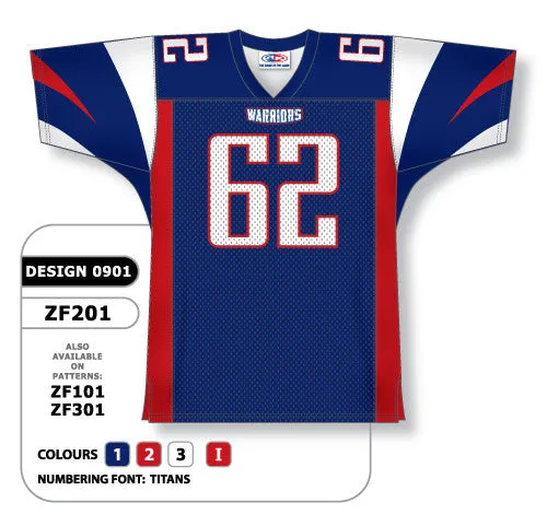 Athletic Knit Custom Sublimated Football Jersey Design 0901