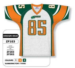 Athletic Knit Custom Sublimated Football Jersey Design 0929