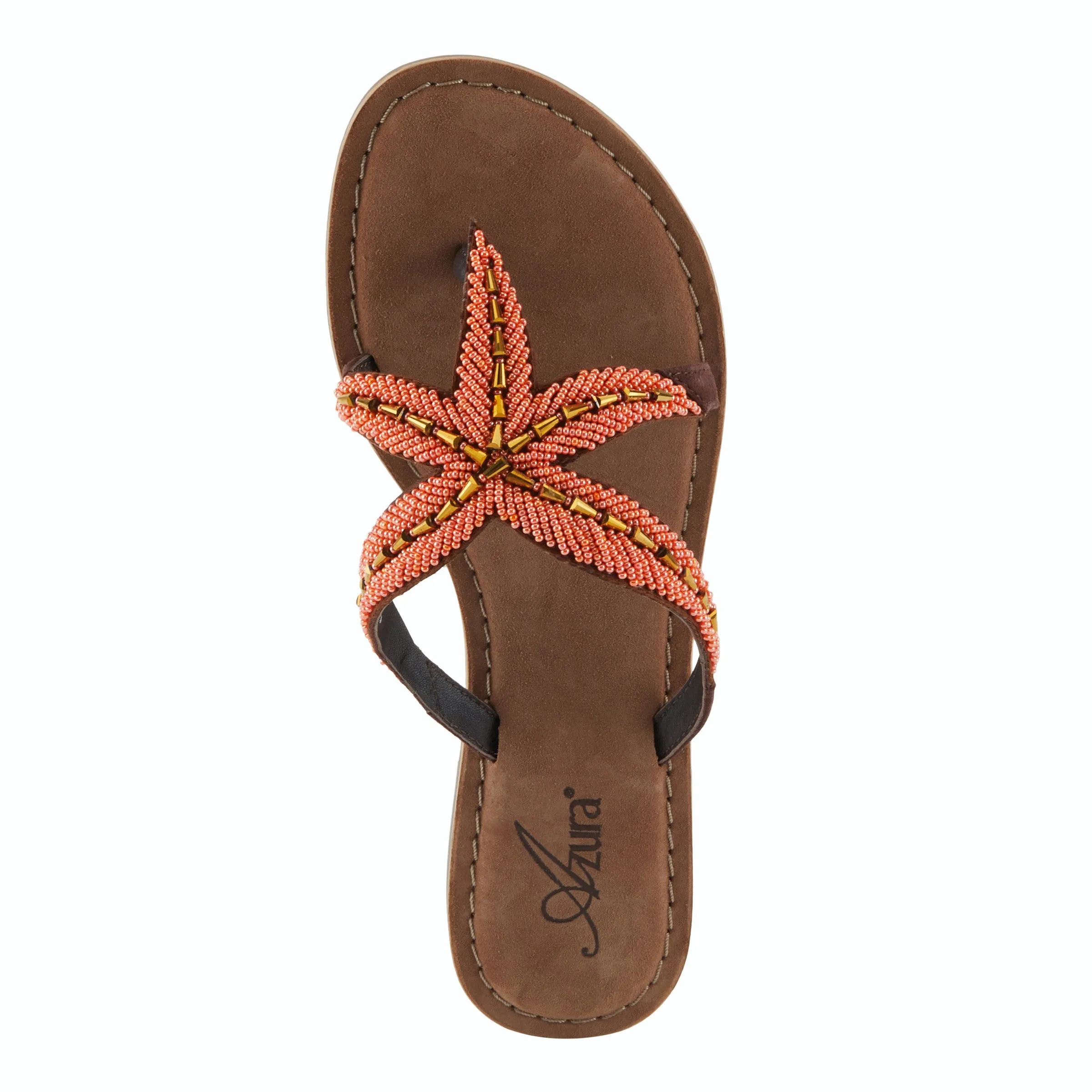 Azura Starry Starfish Leather Sandal