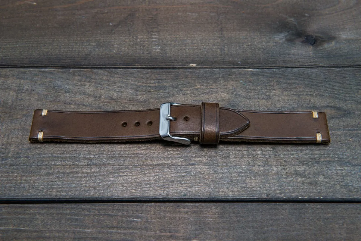 Badalassi Carlo,Minerva leather watch strap. Hand-made to order in Finland.