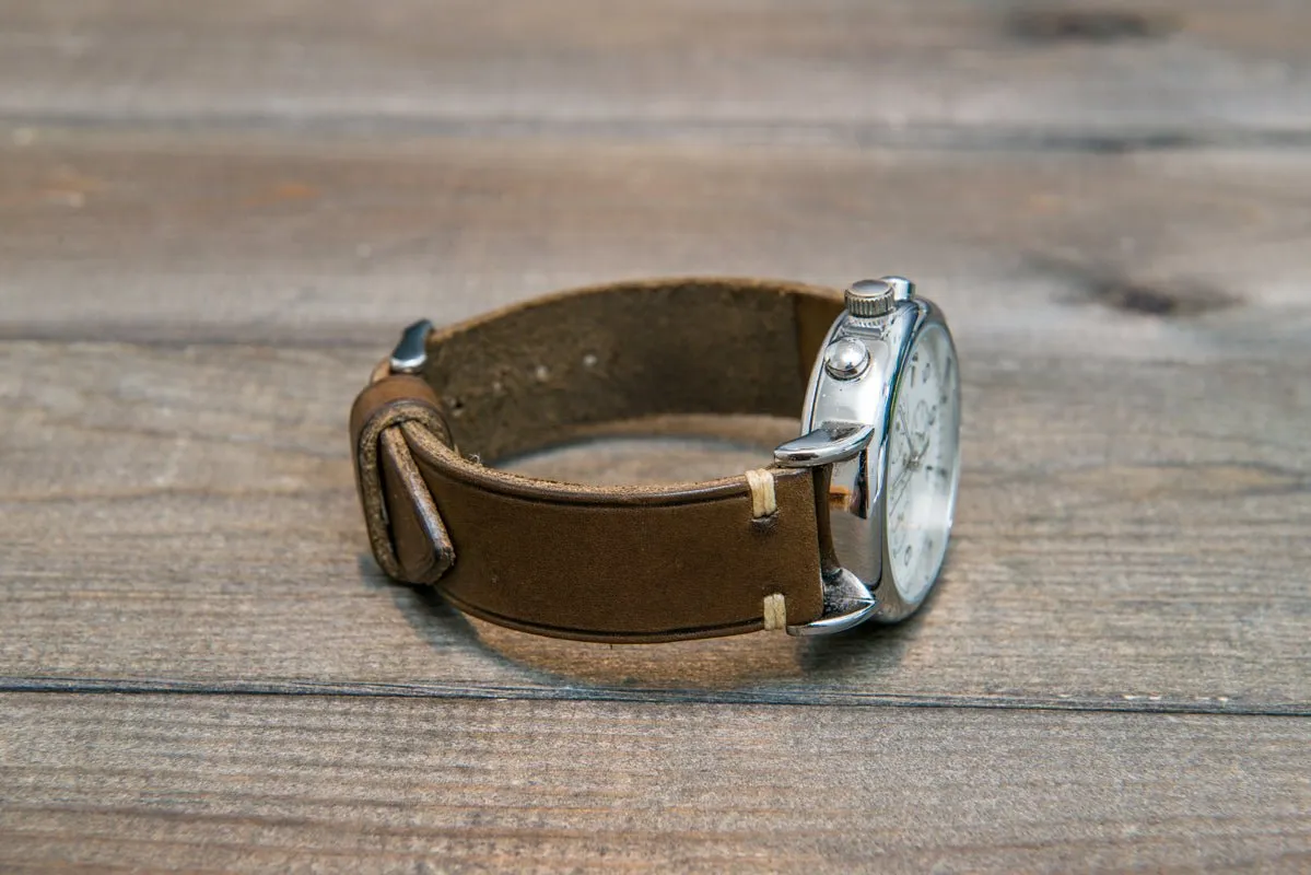 Badalassi Carlo,Minerva leather watch strap. Hand-made to order in Finland.