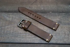 Badalassi Carlo,Minerva leather watch strap. Hand-made to order in Finland.