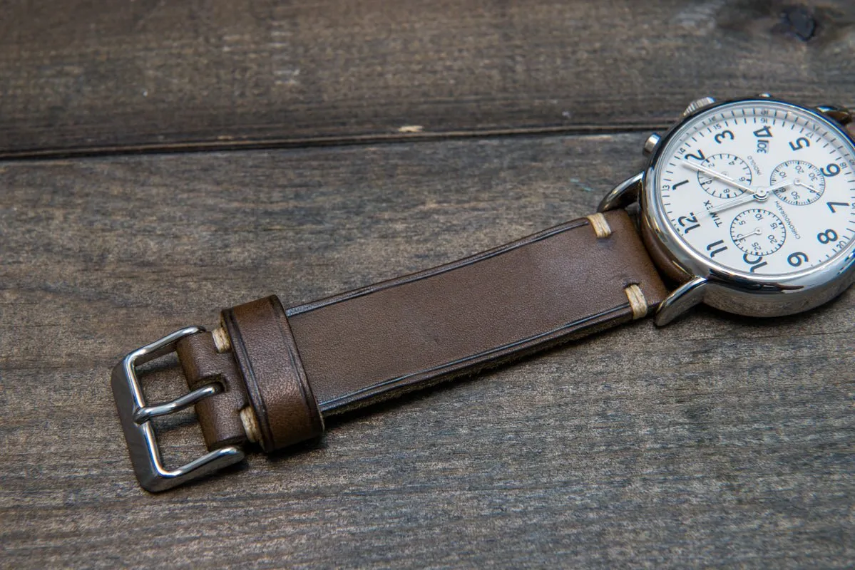 Badalassi Carlo,Minerva leather watch strap. Hand-made to order in Finland.