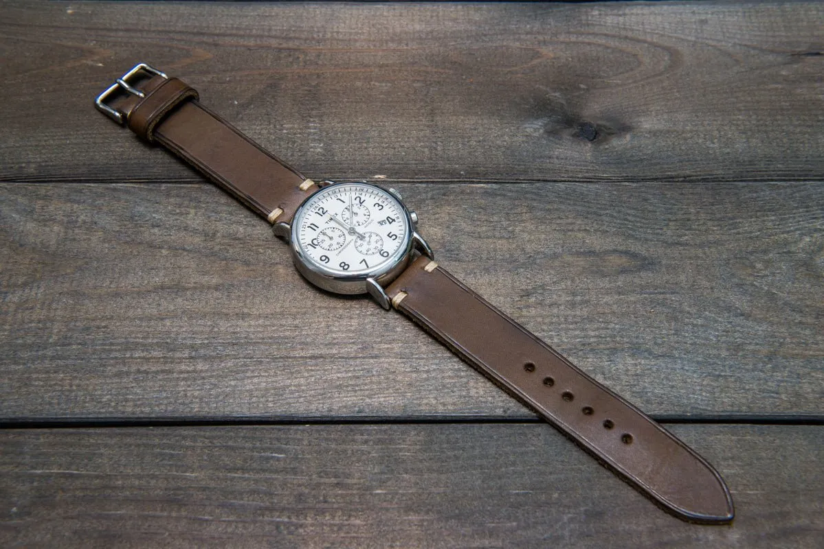 Badalassi Carlo,Minerva leather watch strap. Hand-made to order in Finland.