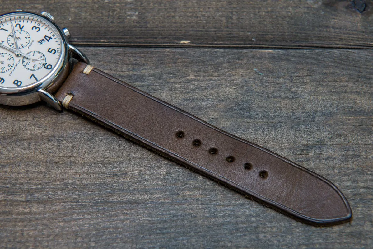 Badalassi Carlo,Minerva leather watch strap. Hand-made to order in Finland.