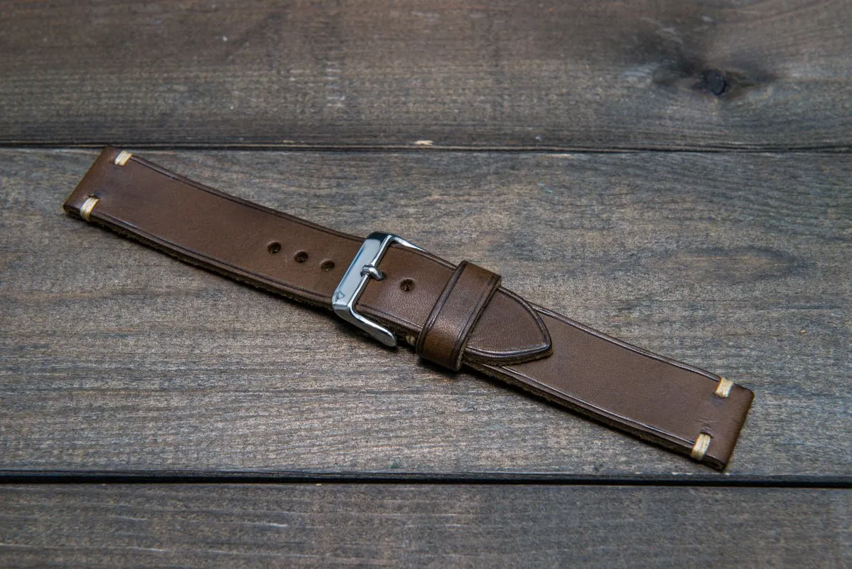 Badalassi Carlo,Minerva leather watch strap. Hand-made to order in Finland.