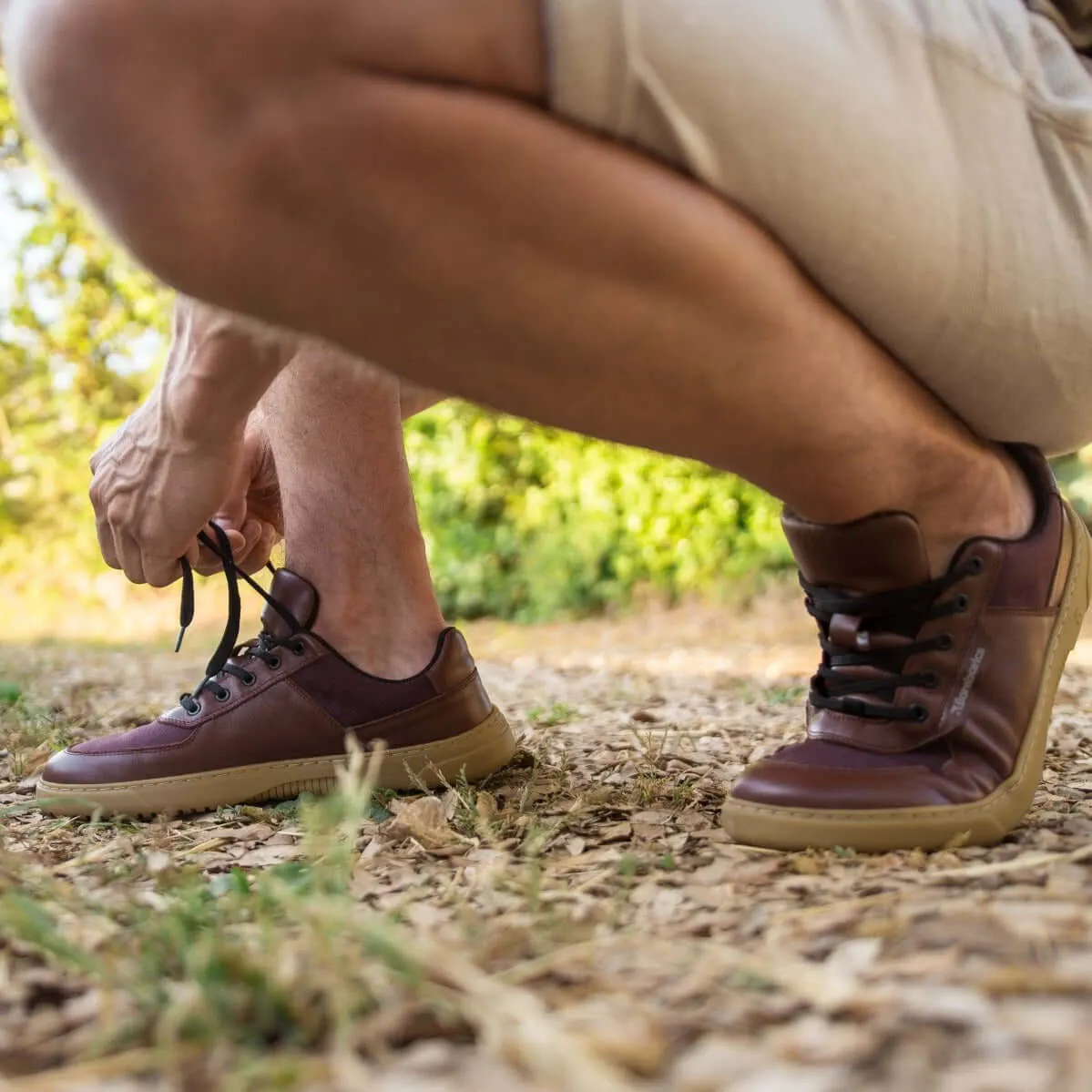 Barefoot Sneakers Barebarics Bravo - Maroon Brown