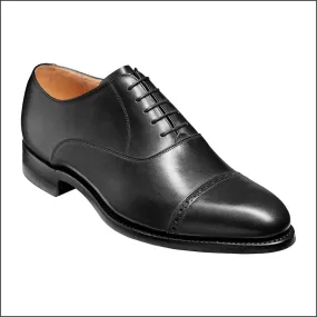 Barker Burford Black Calf Oxford Toe Cap--