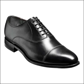 Barker Duxford Black Calf Oxford Toe Cap--