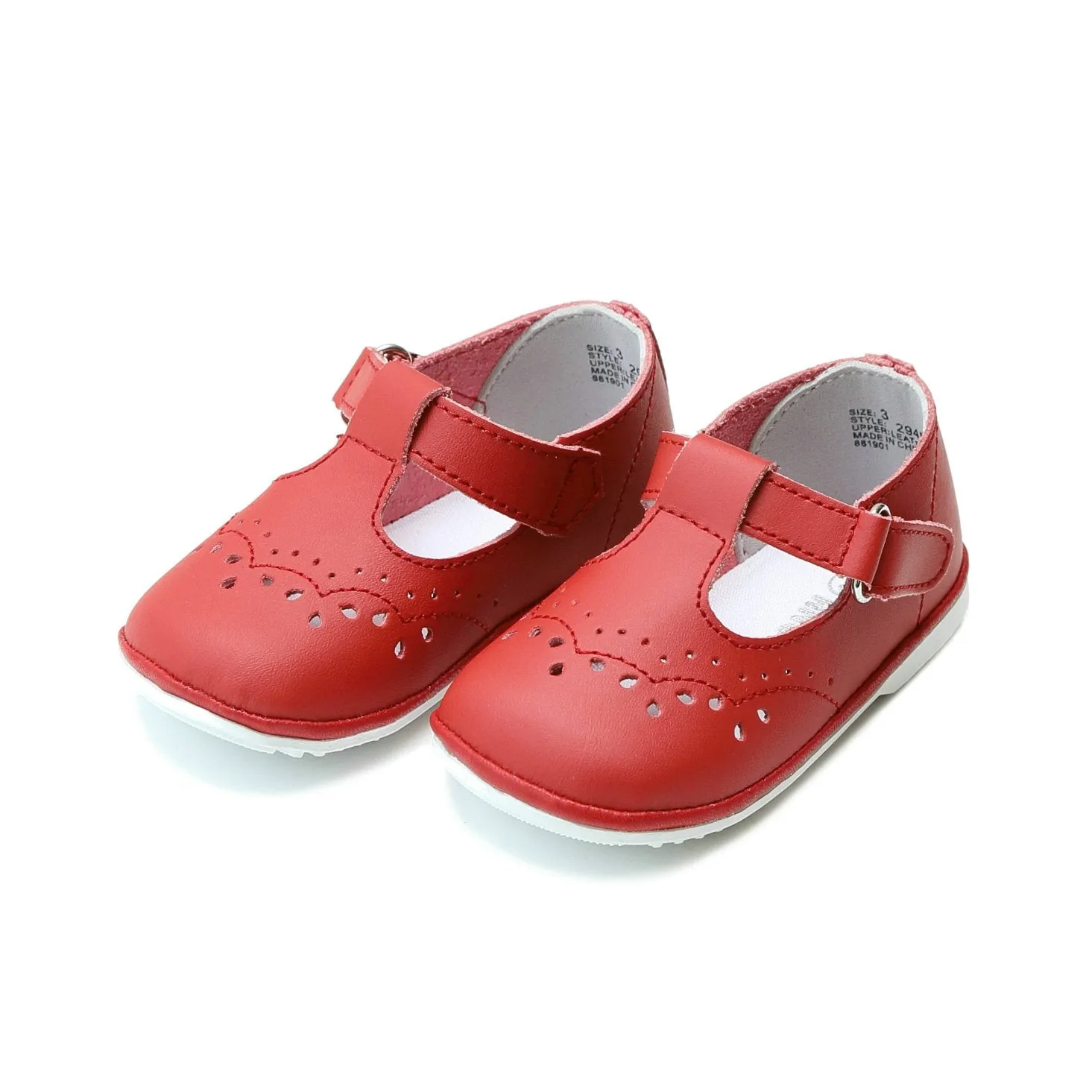 Birdie Leather T-Strap Stitched Mary Jane (More Colors)