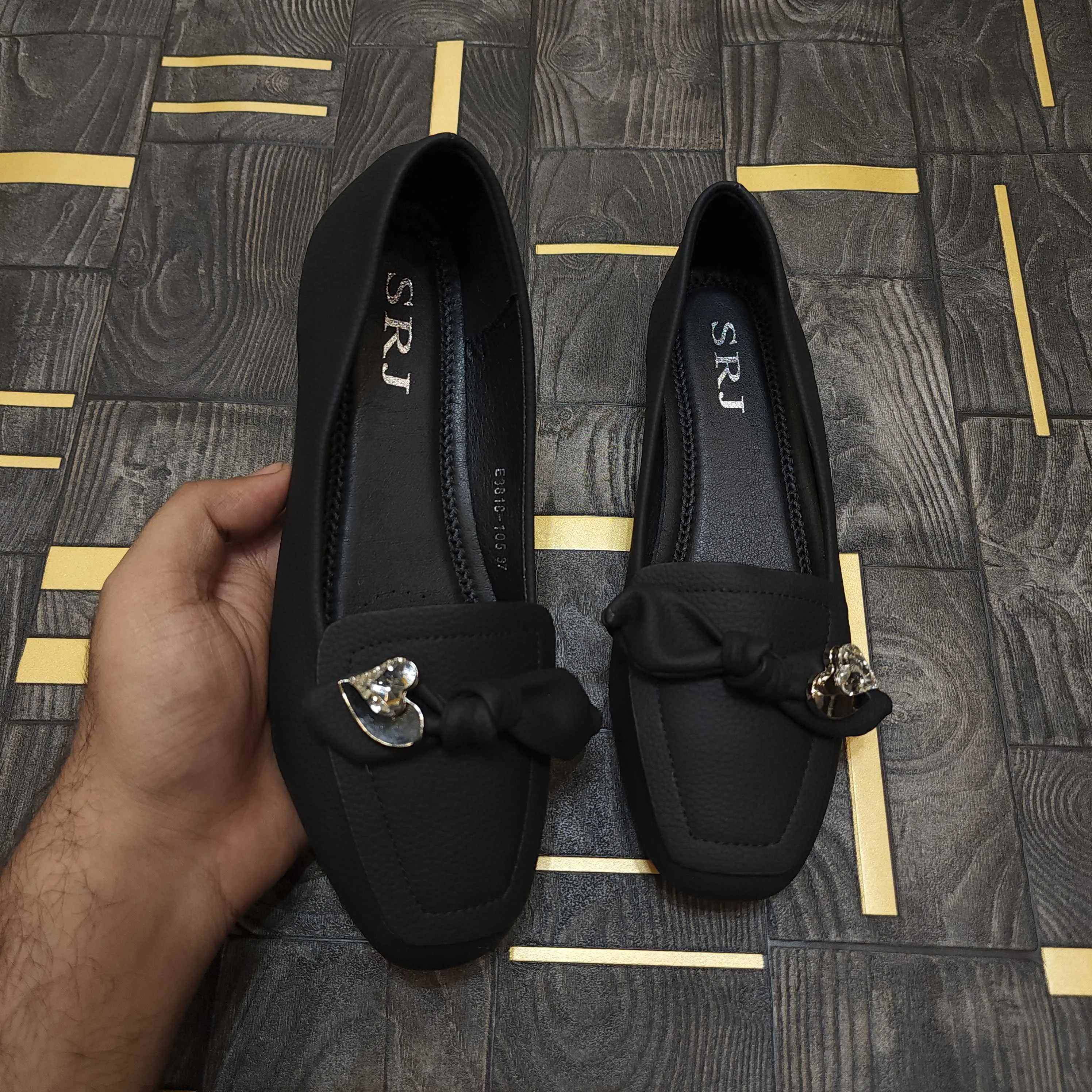 Black Bow Pump Shoes