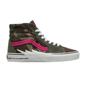 Boots AAPE x Sk8-Hi Vans, green