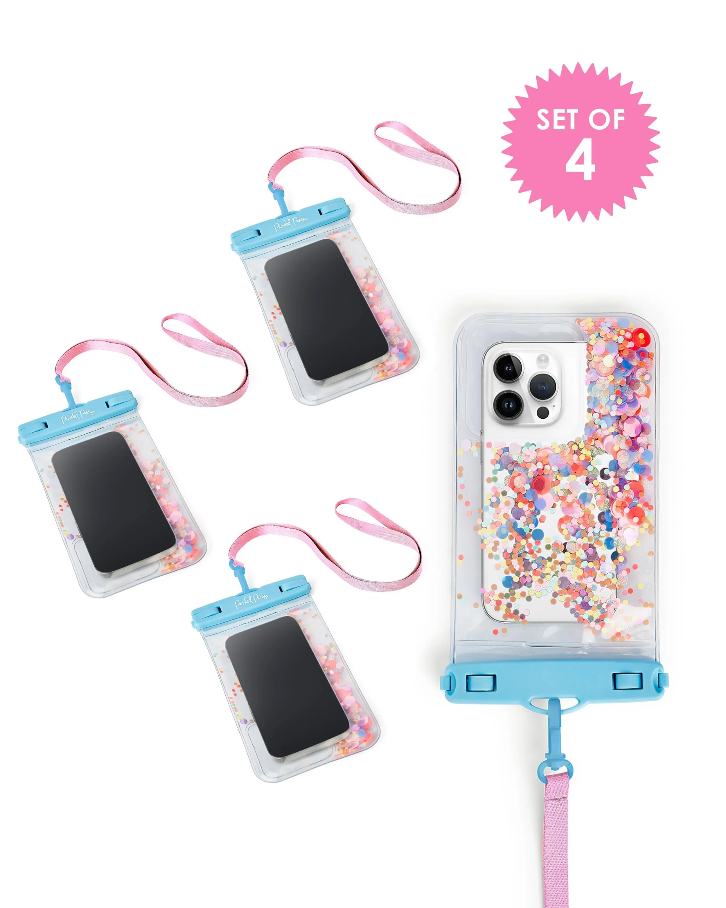 Bring On The Fun Confetti Waterproof Protective Phone Holder