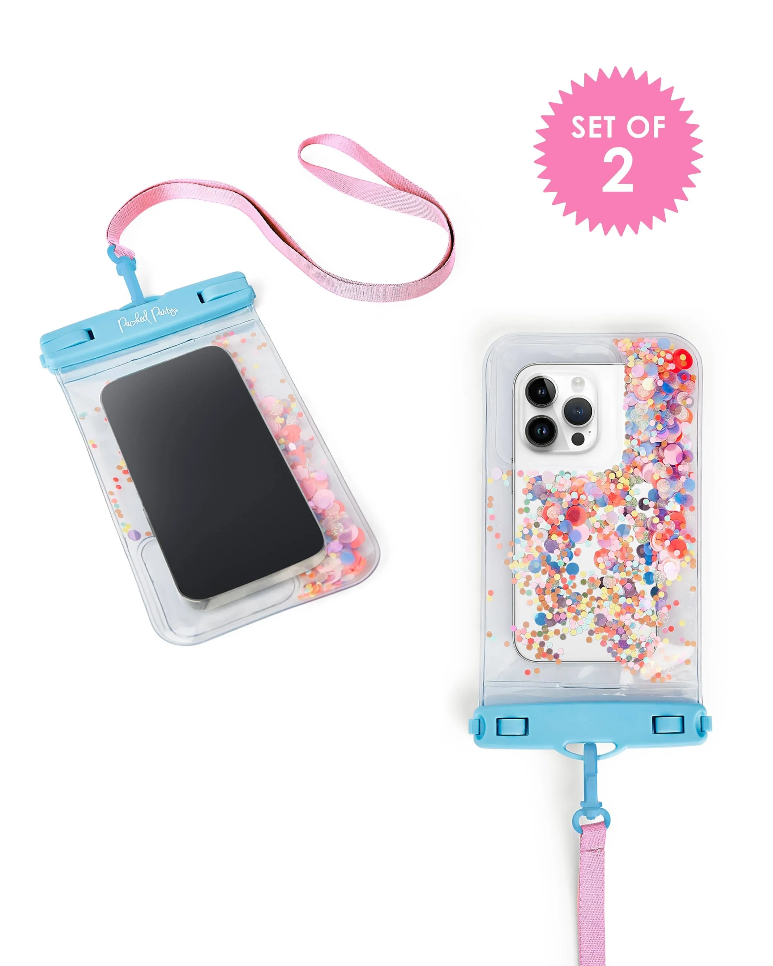 Bring On The Fun Confetti Waterproof Protective Phone Holder