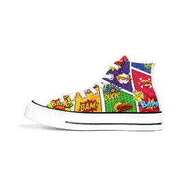 Comic Book Geek Collection - Unisex High Top Canvas Sneakers