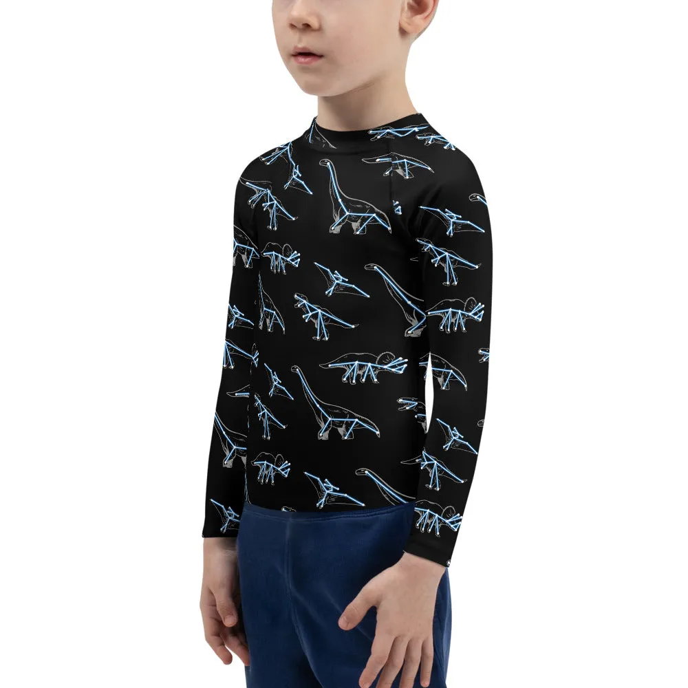 Constellation Dinosaurs Kids Rash Guard (POD)