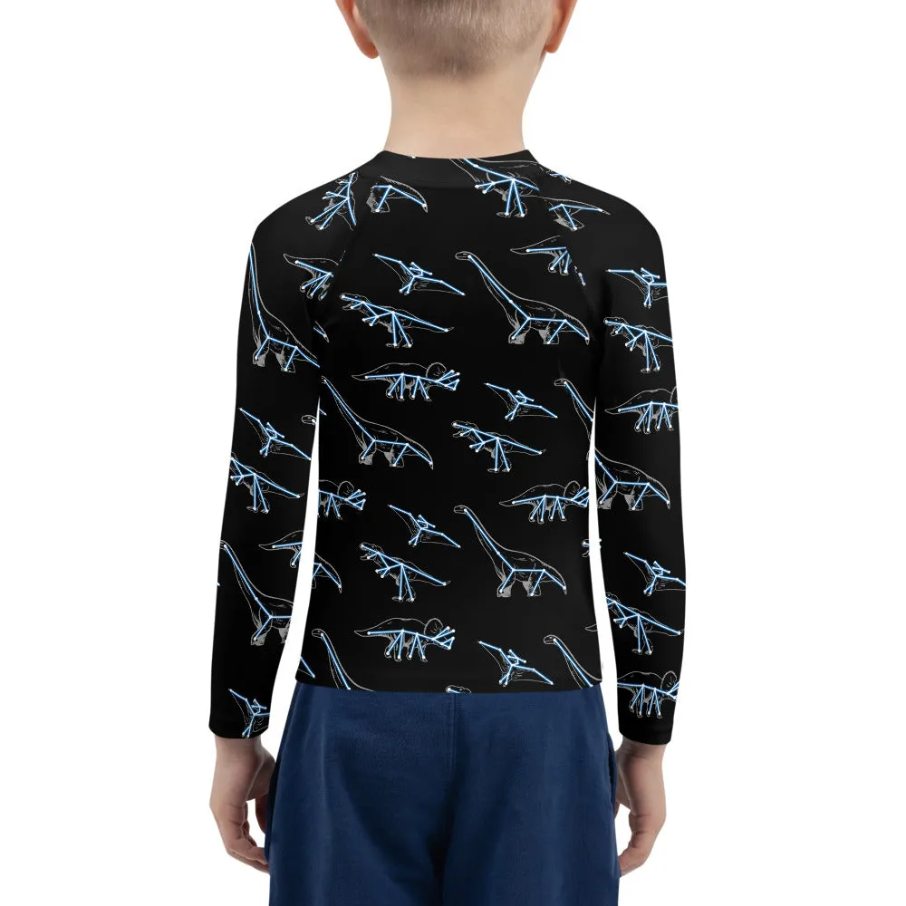 Constellation Dinosaurs Kids Rash Guard (POD)