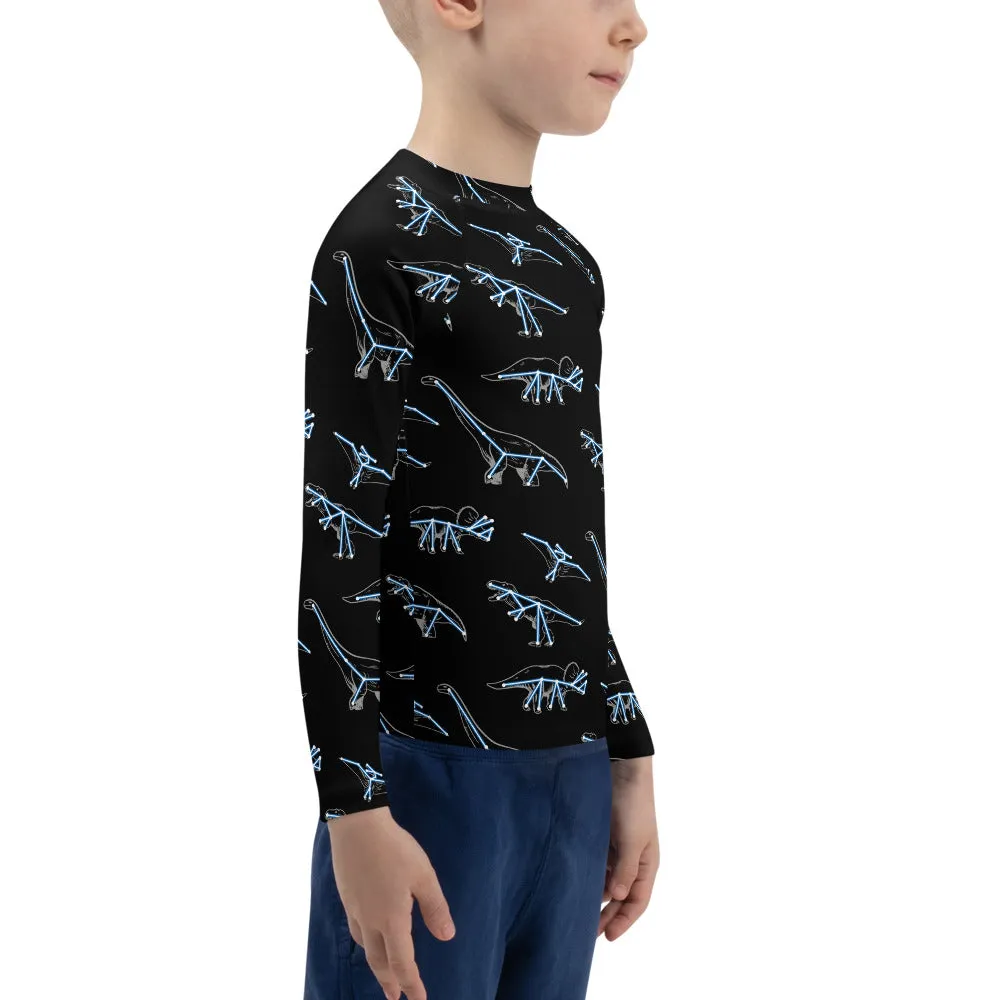 Constellation Dinosaurs Kids Rash Guard (POD)