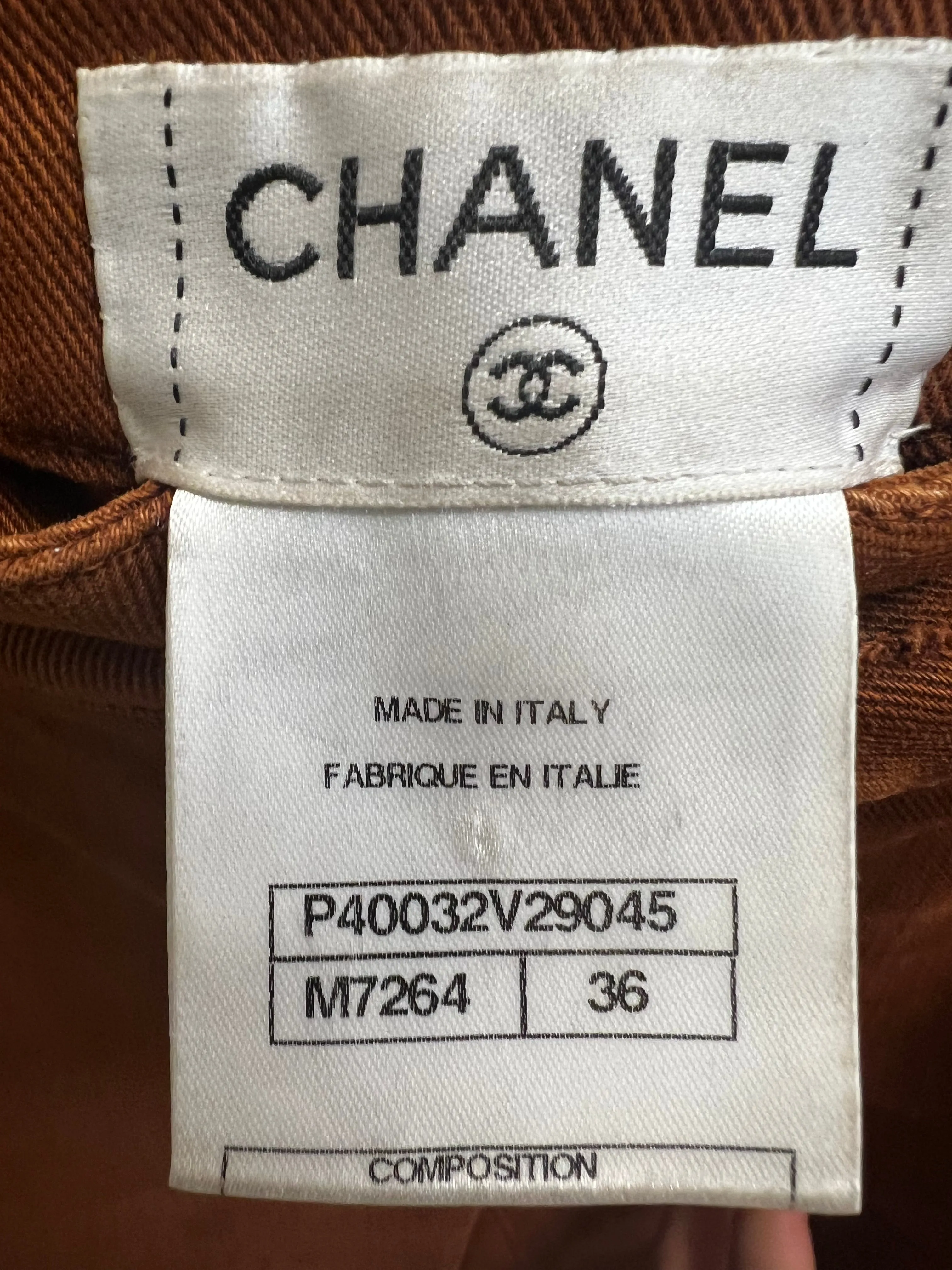 Copper Jeans Luxury Designer Chanel, Size 36