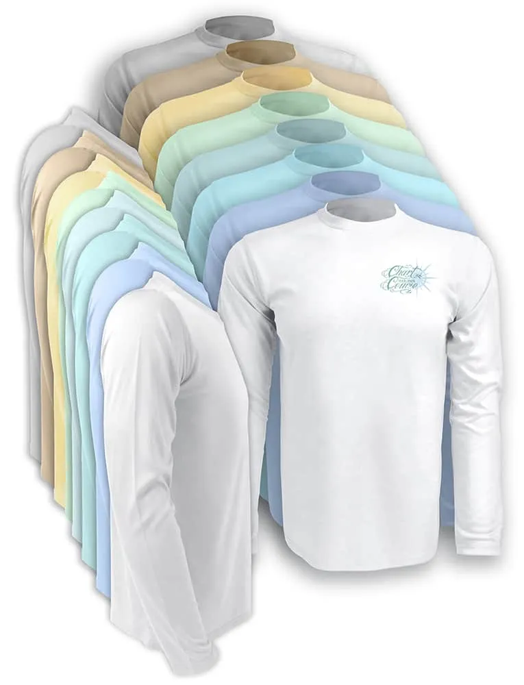 Crab Men's UV Long Sleeve by Chart Your Own Course | Long Sleeve | UPF 50 Sun Protection | Performance Polyester Rash Guard |