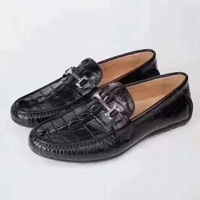 Crocodile Shoes Crocodile Loafer Slip-On Shoes