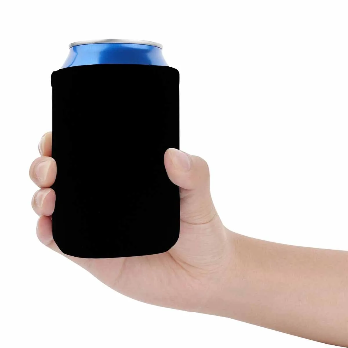 Custom Couple Photo Black Can Cooler Wedding Koozies Personalized Can Cooler DIY Cooler for Parties Weddings Events