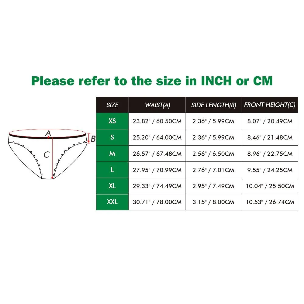 Custom Face Christmas Panties Funny Personalised Christmas Underwear Gift for Her