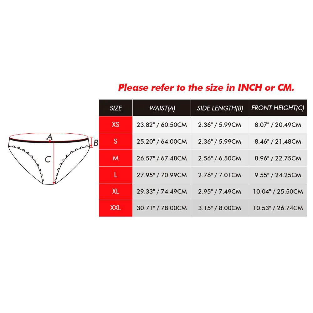 Custom Face Christmas Santa Pink Women's Panties Personalised Pink Christmas Gift