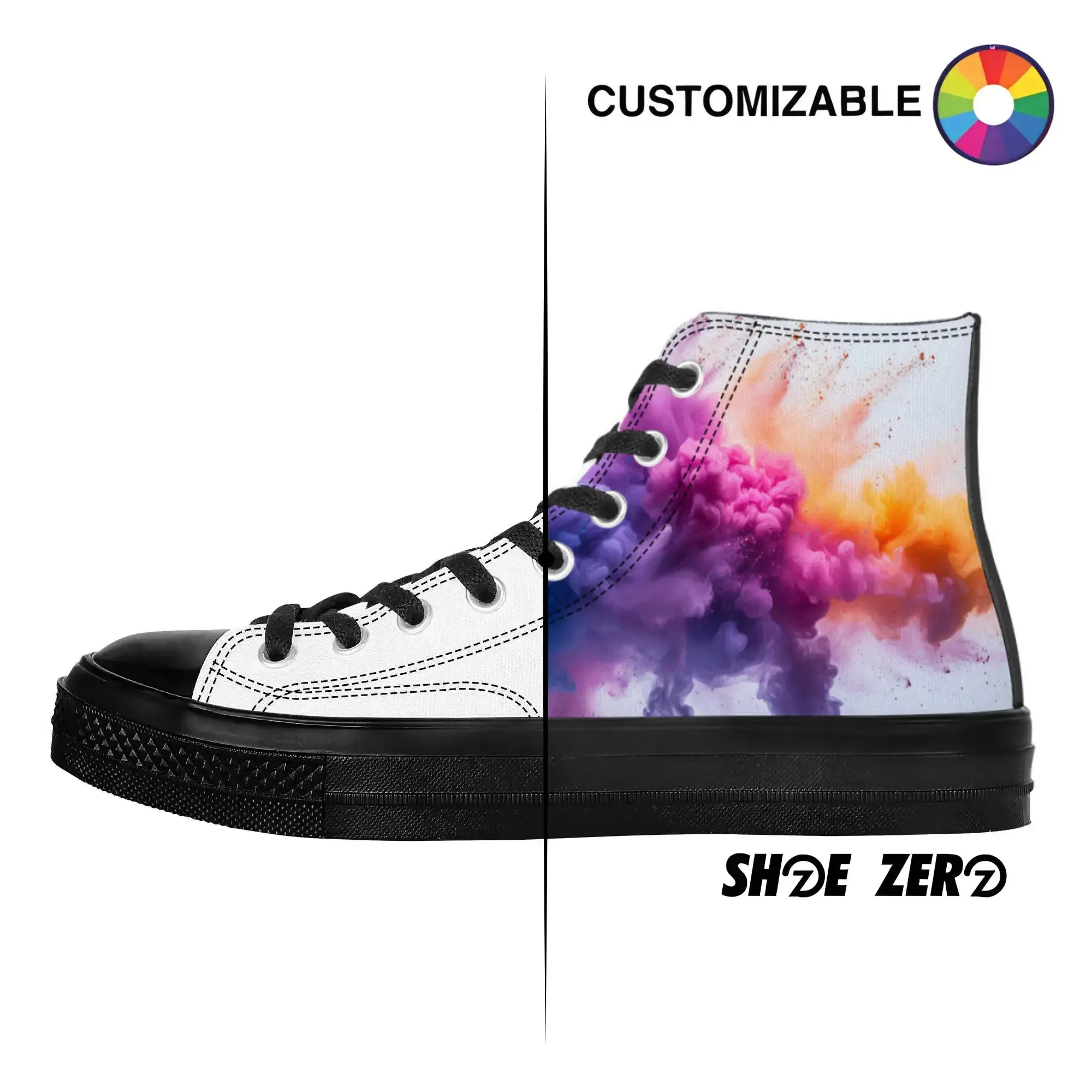 Customizable High Top - Black Sole