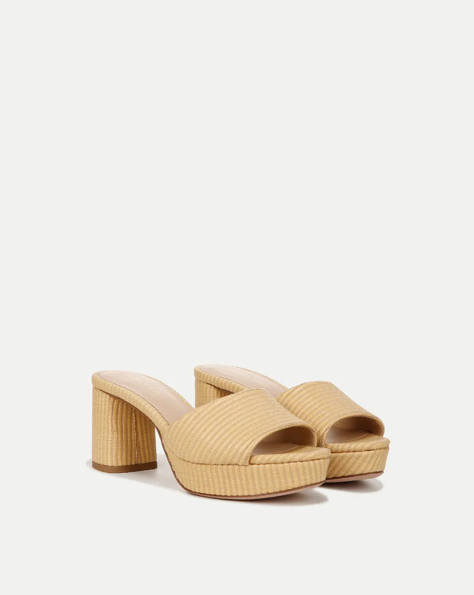 Dali Raffia Platform Sandal