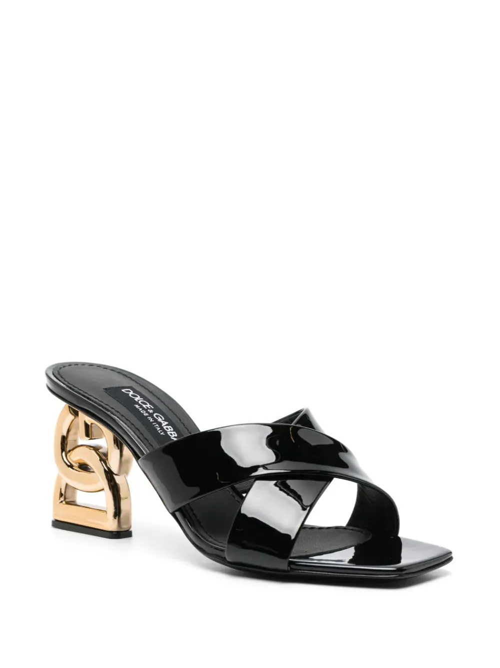 Dolce & Gabbana Logo Heel Sandal