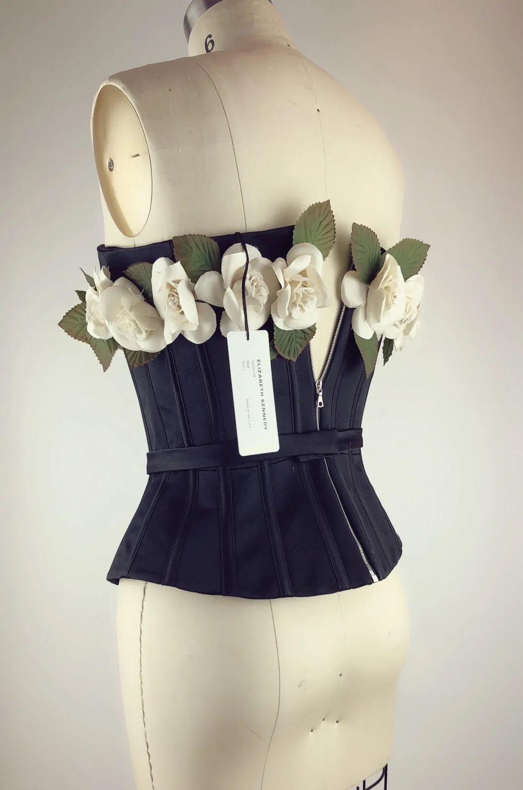 Elizabeth Kennedy Corset Top With Flowers