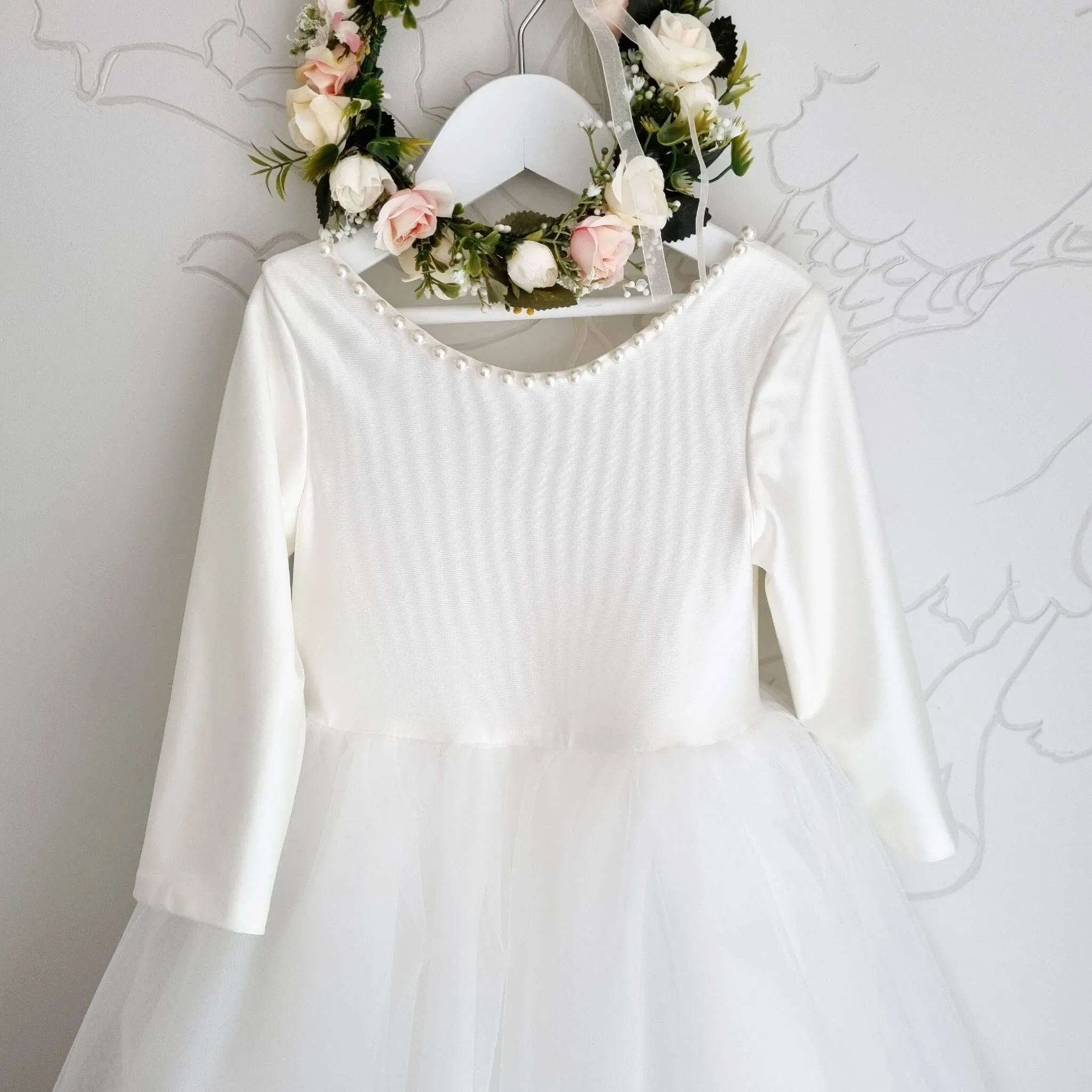 Eva - Long sleeves communion dress