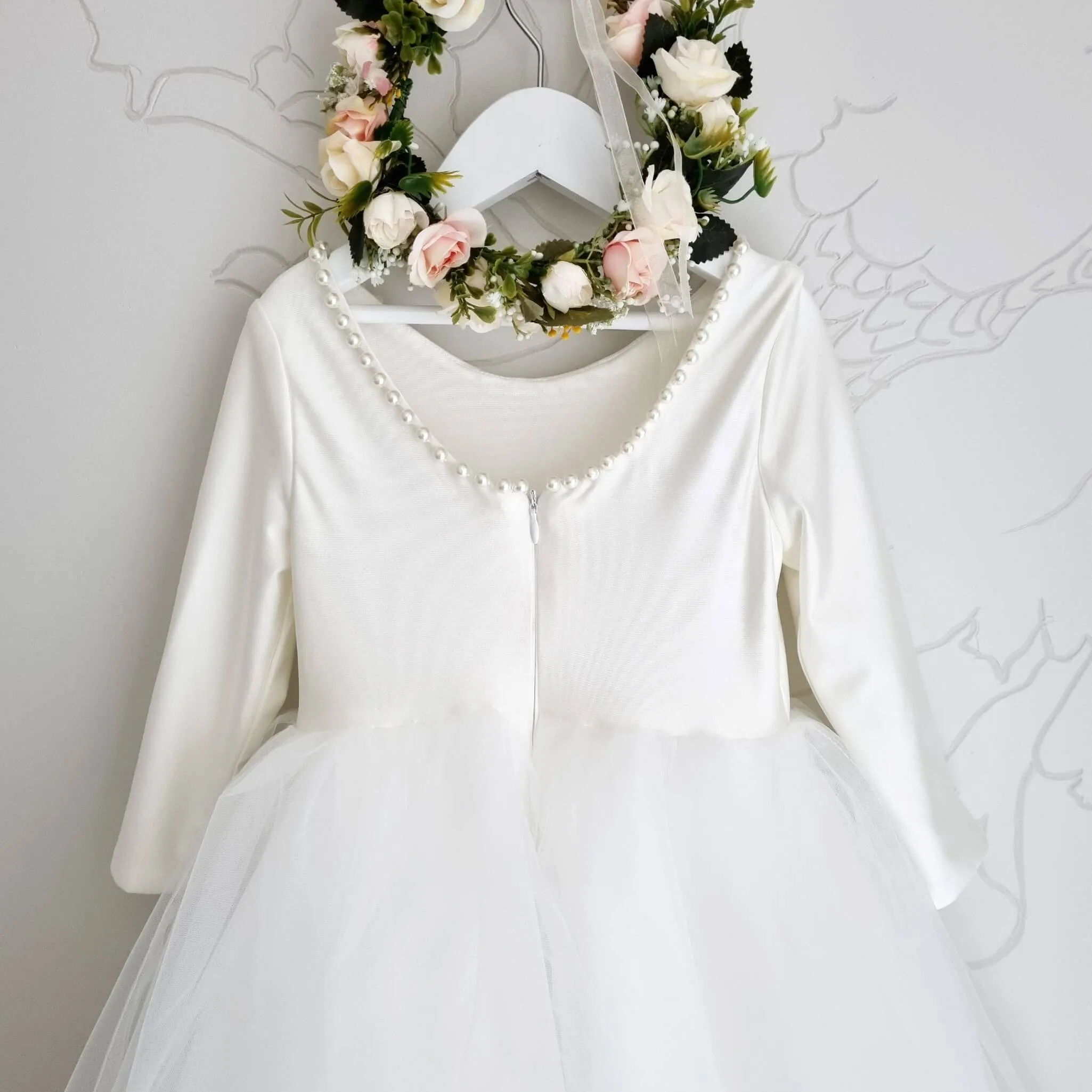 Eva - Long sleeves communion dress