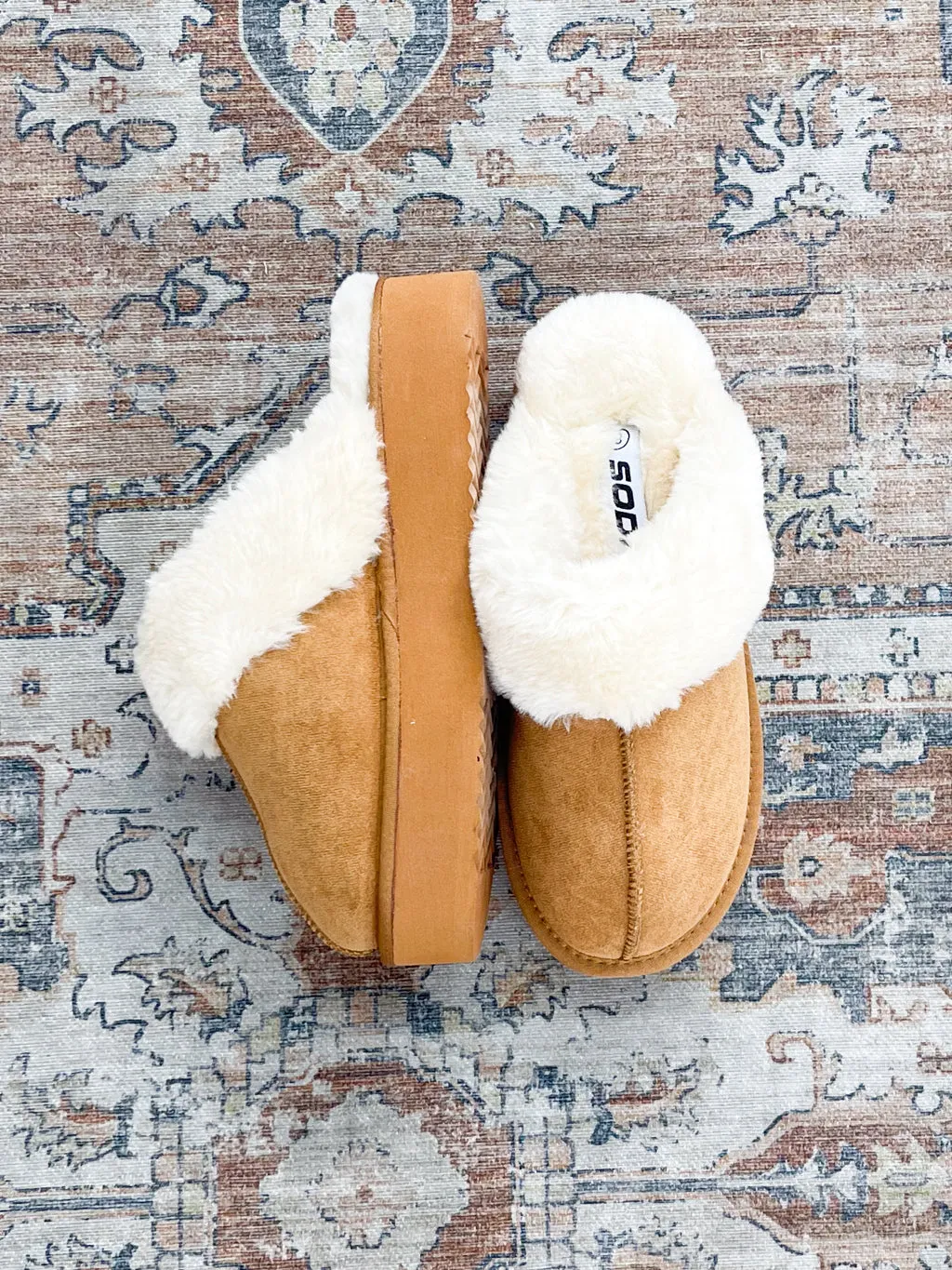 Faux Fur Slip On Shoes