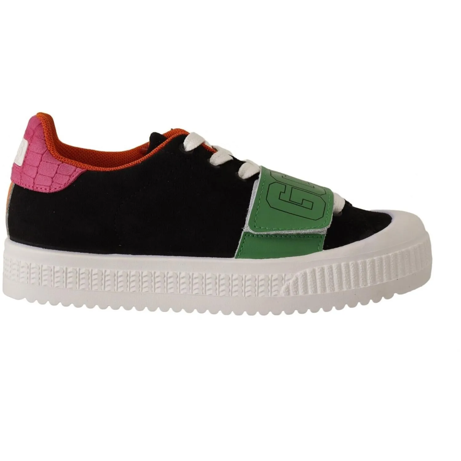 GCDS Stylish Multicolor Low Top Lace-Up Sneakers