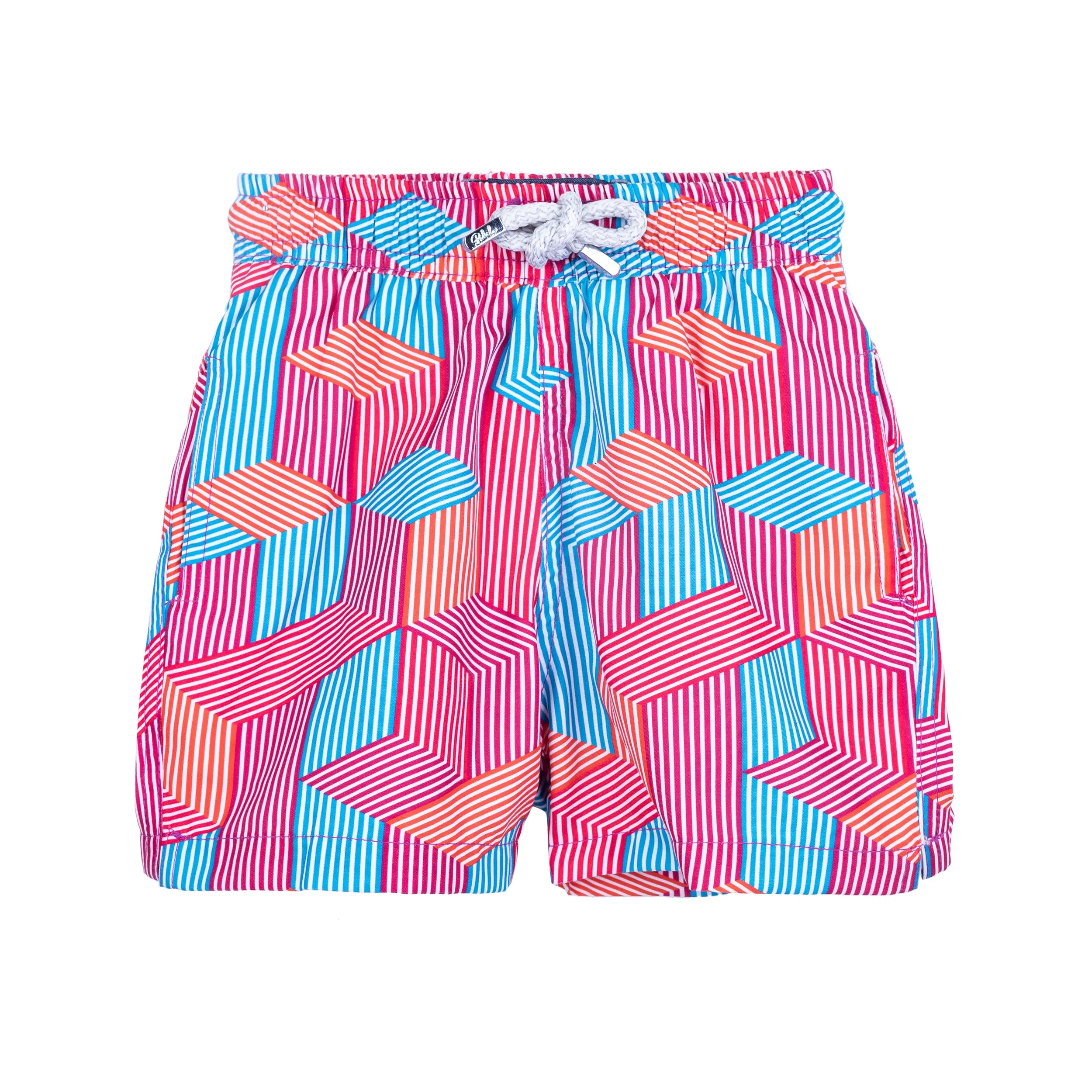 Geo Twist Kids Swim Shorts