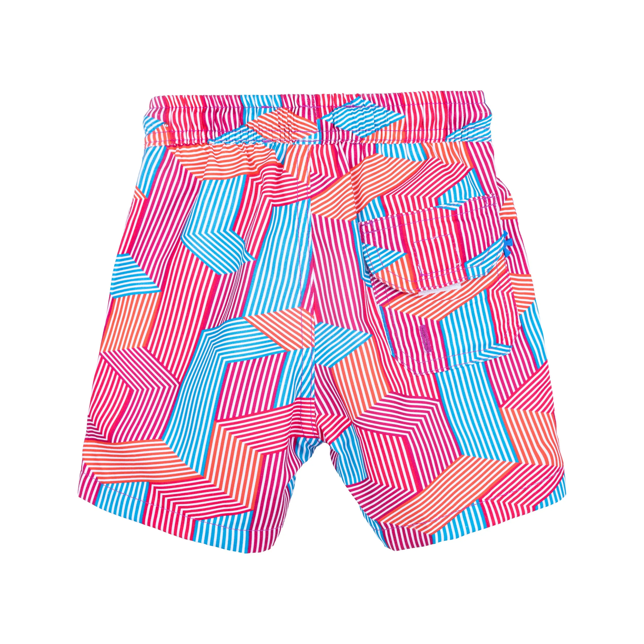 Geo Twist Kids Swim Shorts