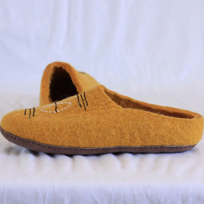 Golden Felt Shoes