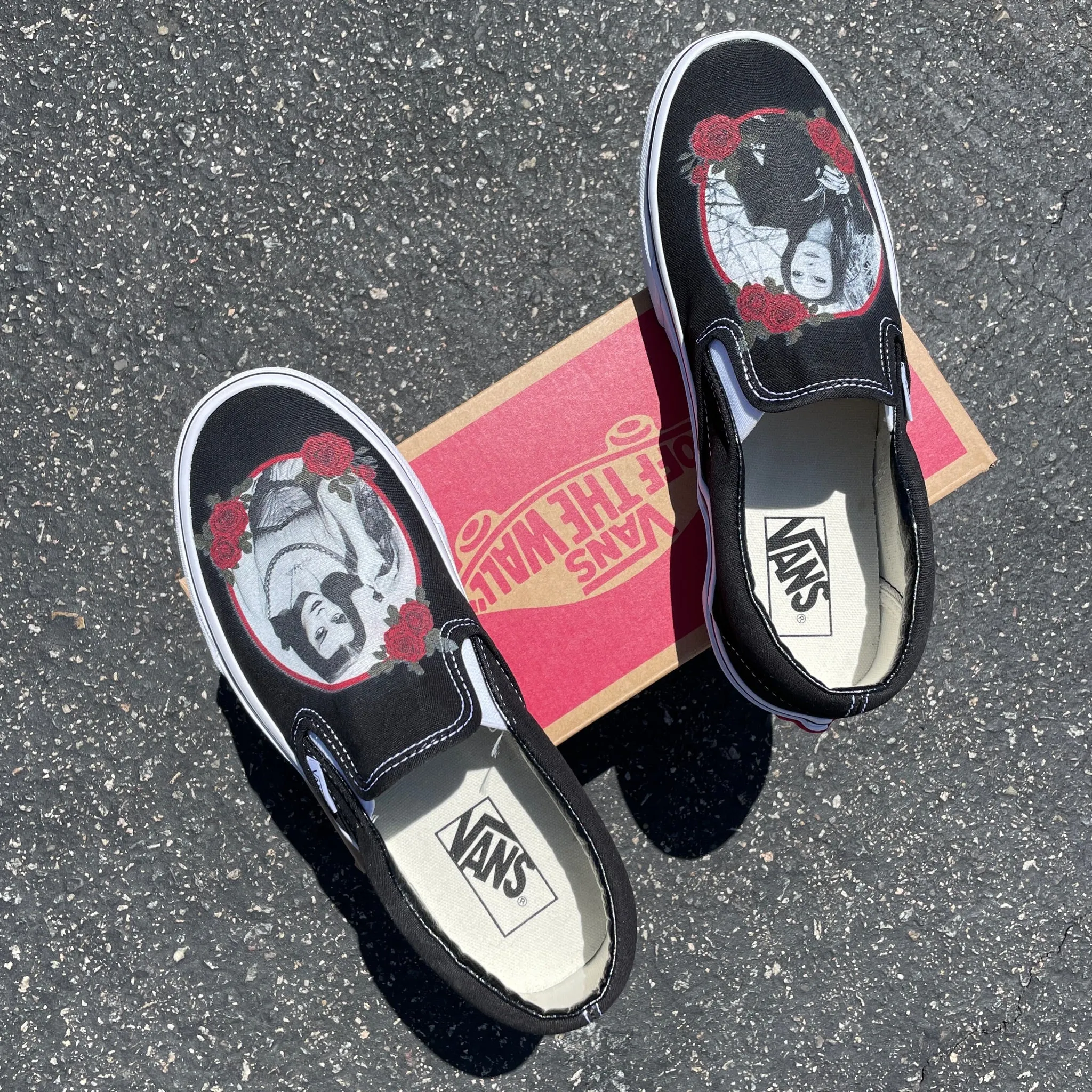 Goth Goddesses - Addams Family - Custom Vans Shoes