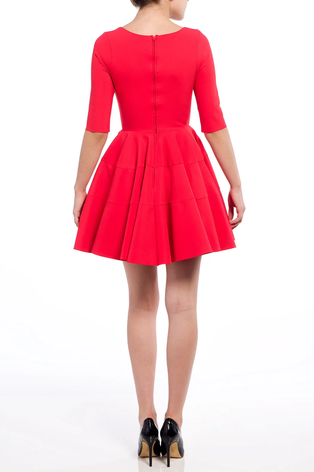 Greta Constantine - 1/2 Sleeve Skater Dress